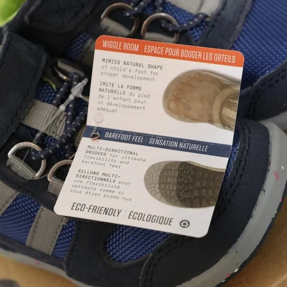 Merrell unisex child Bare Steps Ridge Hiking Boot, Navy/Green, 5 Toddler/Walker - Picture 9 of 9